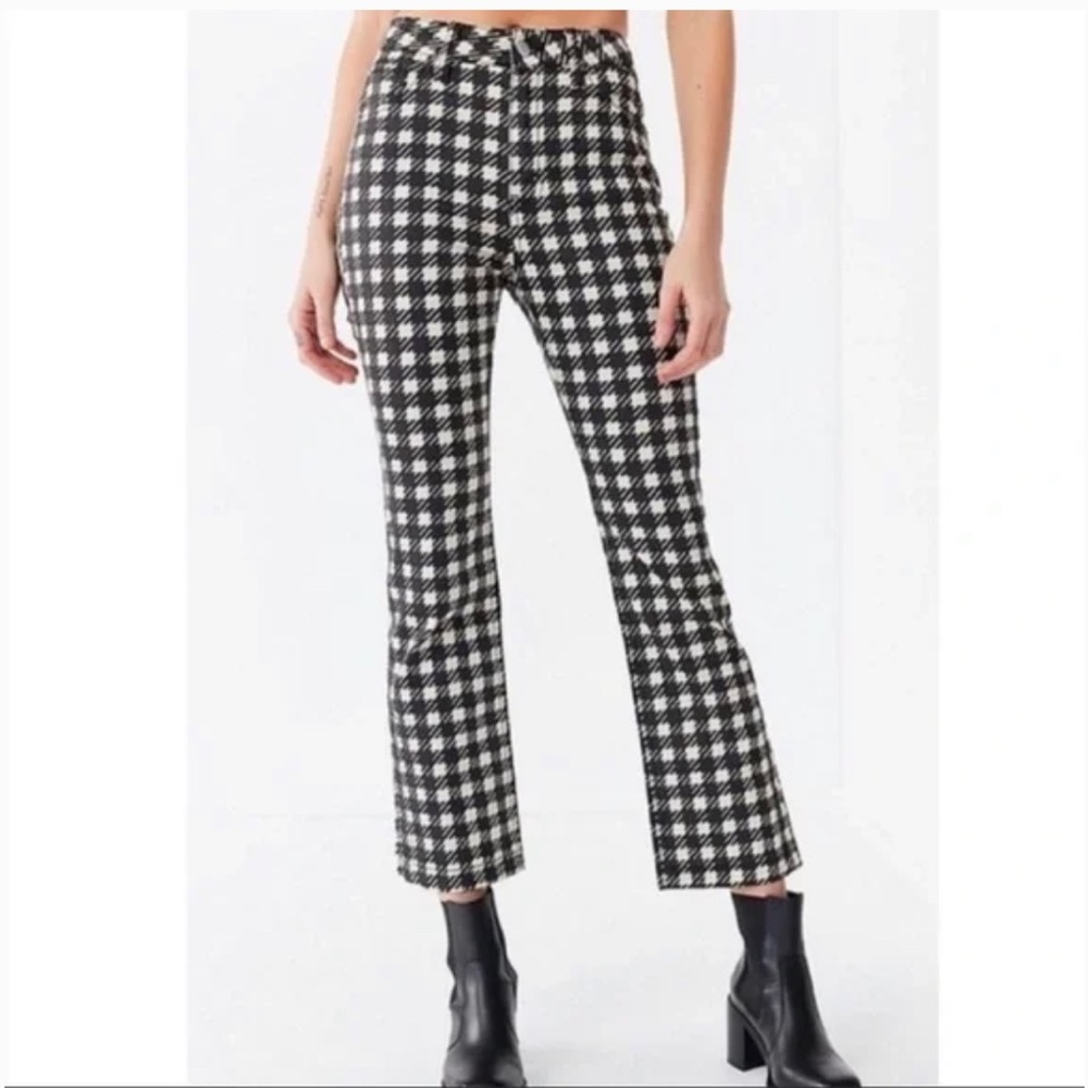 Urban Outfitters BDG houndstooth kick-flair pants size 26